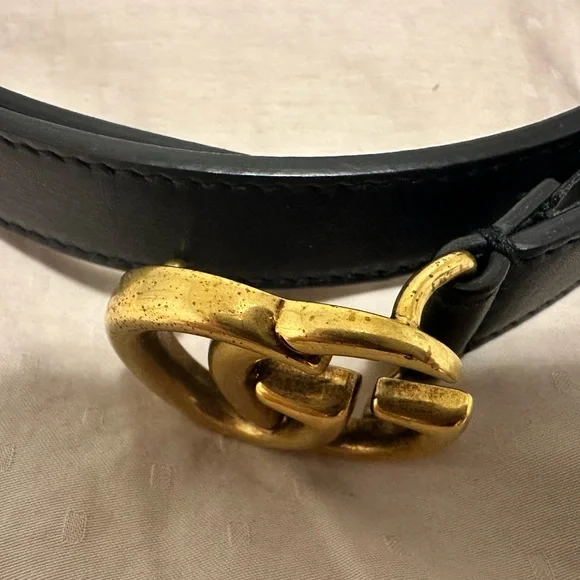 Gucci GG marmont black belt in size 80 cm - Picture 3 of 4